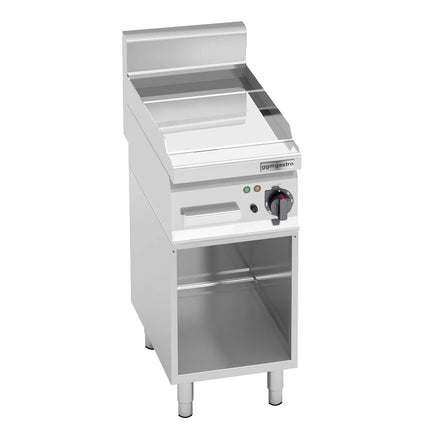 GGM Gastro Commercial Electric Griddle - with Hard Chrome Plate - 4.0kW - Smooth Plate - Cooking area: 296x430mm - on Stand