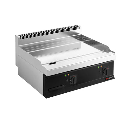 GGM Gastro Commercial Electric Griddle - with Hard Chrome Plate - 8.0kW - Smooth Plate - Cooking area: 795x535mm