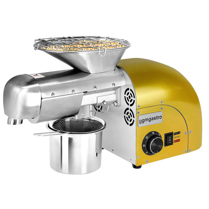 GGM Gastro Commercial Electric Oil Press Machine - Gold - 1.8kW - 5-8kg/h
