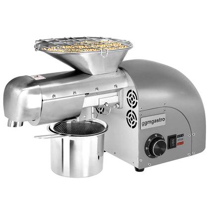 GGM Gastro Commercial Electric Oil Press Machine - Grey - 1.8kW - 5-8kg/h