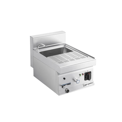 GGM Gastro Commercial Electric Pasta Cooker - Single Tank - Countertop - 18L - 4.5kW - with Drain Tap