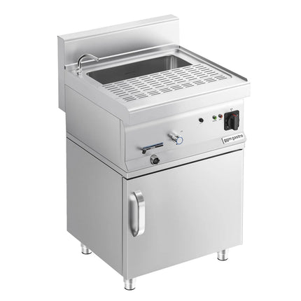 GGM Gastro Commercial Electric Pasta Cooker - Single Tank - Freestanding - 28L - 9kW - with Drain Tap - on Cupboard Base - 1-Door