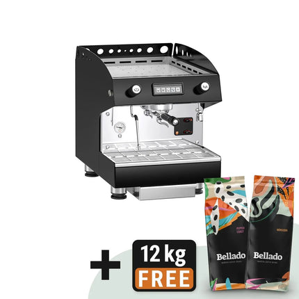 GGM Gastro Commercial Espresso Machine Compact - 1 Group - Pre-infusion System & 1 Steam Wand