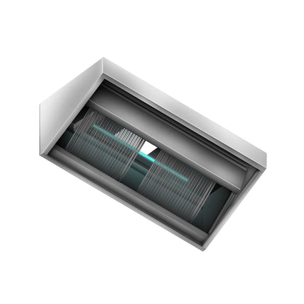 GGM Gastro Commercial Extraction Canopy - 1200mm - 900m³/h Airflow - with Filter & Lamp