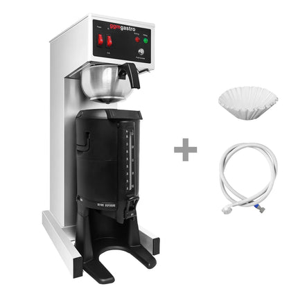 GGM Gastro Commercial Filter Coffee Machine - 2.5L - 2.0 kW - with direct water connection - incl. thermal flask