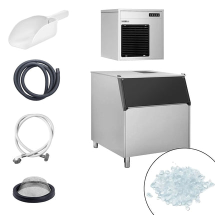 GGM Gastro Commercial Flake Ice Machine - Modular - 220kg/24h - incl. Ice Storage Bin