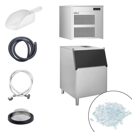 GGM Gastro Commercial Flake Ice Machine - Modular - 390kg/24h - incl. Ice Storage Bin