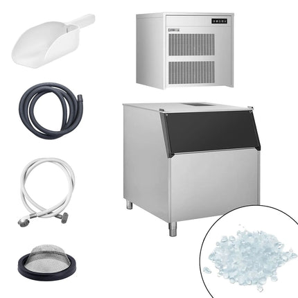 GGM Gastro Commercial Flake Ice Machine - Modular - 390kg/24h - incl. Ice Storage Bin