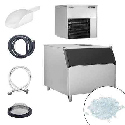 GGM Gastro Commercial Flake Ice Machine - Modular - 550kg/24h - incl. Ice Storage Bin