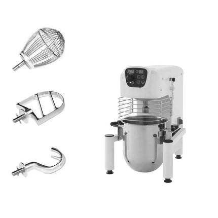 GGM Gastro Commercial Floor Standing Planetary Mixer - 10L - 370W - incl. 3 attachments