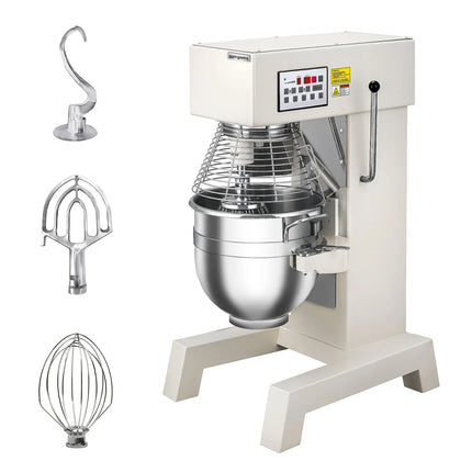 GGM Gastro Commercial Floor Standing Planetary Mixer - 30L - 1,5kW - incl. 3 attachments - Digital