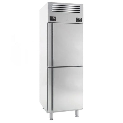 GGM Gastro Commercial Fridge Freezer Combination Stainless steel PREMIUM PLUS - GN 2/1 - 520L - with 2 half doors