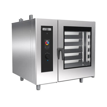 GGM Gastro Commercial Gas Combi Oven – Touch Control – 20 × GN 1/1 – with Automatic Cleaning System, Core Temperature Probe, Boiler, Rack