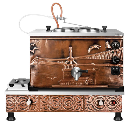 GGM Gastro Commercial Gas & Electric Copper Tea Urn - 770mm - 22 Litres - Istanbul Design