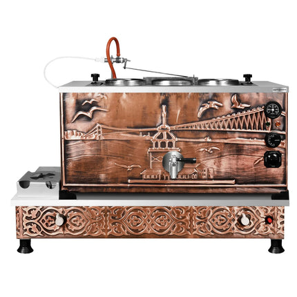 GGM Gastro Commercial Gas & Electric Copper Tea Urn - 870mm - 33 Litres - Istanbul Design