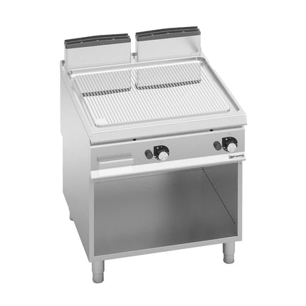 GGM Gastro Commercial Gas Griddle - 14.0kW - Ribbed Plate - on Stand