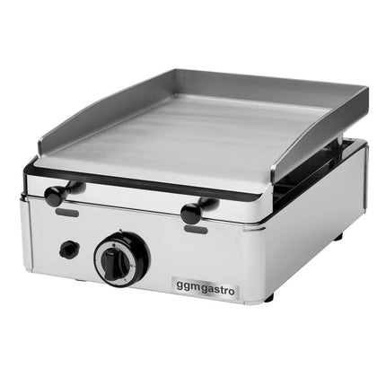 GGM Gastro Commercial Gas Griddle - 3.1kW - Smooth Plate - Cooking area: 383x395mm