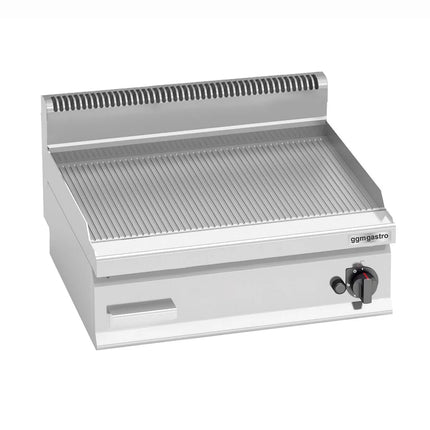 GGM Gastro Commercial Gas Griddle - 4.0kW - Ribbed Plate - Cooking area: 296x430mm