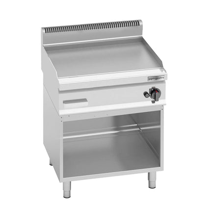 GGM Gastro Commercial Gas Griddle - 8kW - Smooth Plate - Cooking area: 596x430mm - on Stand
