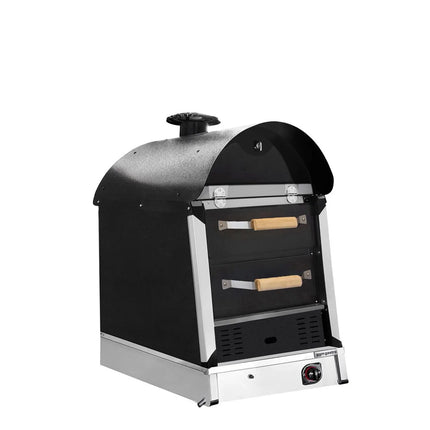 GGM Gastro Commercial Gas Jacket Potato Oven - Manual Controls - 530x1100x740mm - with 2 drawers