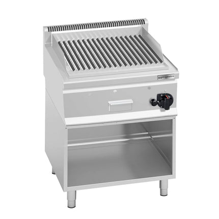 GGM Gastro Commercial Gas Lava Rock Chargrill - 600mm - Freestanding - with Leg Stand - 600mm Deep - 8kW