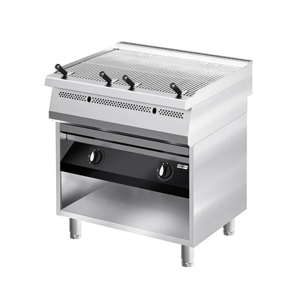 GGM Gastro Commercial Gas Water Grill - 22kW - 800mm - 700mm Deep - Cast-Iron Cooking Grids