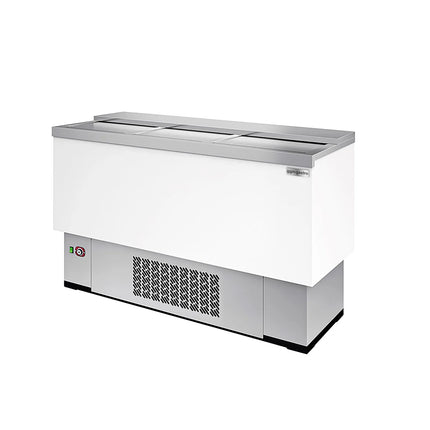 GGM Gastro Commercial Glass Lid Chest Freezer - White - 305L
