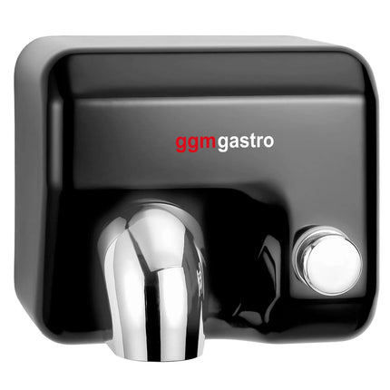 GGM Gastro Commercial Hand Dryer with Push Button - Stainless Steel - Matte Black