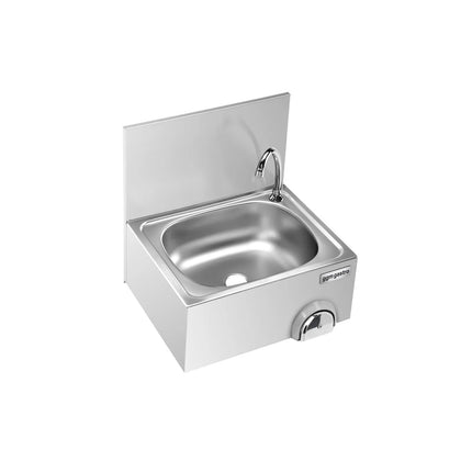 GGM Gastro Commercial Hand Wash Sink - Stainless steel - with knee-operated tap