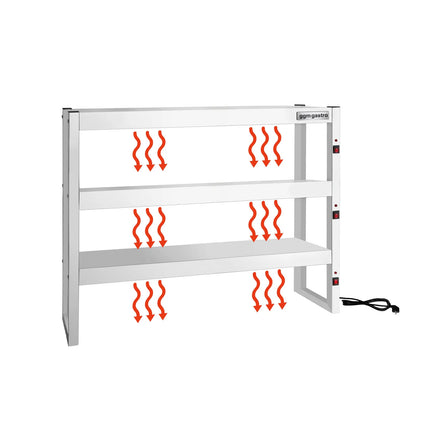 GGM Gastro Commercial Heated Gantry - 1200x300mm - 1.62kW - 3 Tier