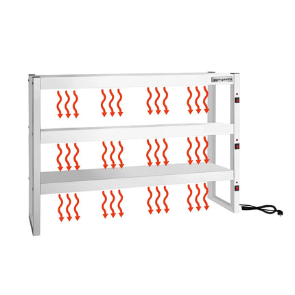 GGM Gastro Commercial Heated Gantry - 1500x300mm - 2.16kW - 3 Tier