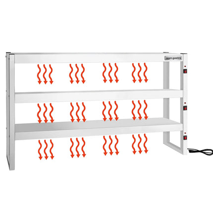 GGM Gastro Commercial Heated Gantry Infrared - 1800x300mm - 2.7kW - 3 Tier