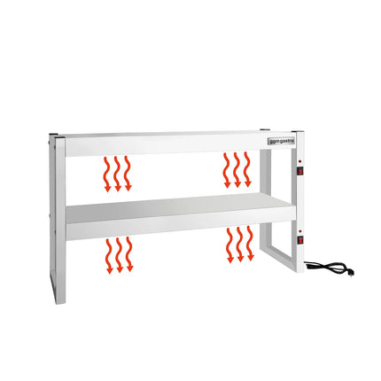GGM Gastro Commercial Heated Gantry Infrared with Heat Lamps - 1200x300mm - 1.08kW - 2 Tier