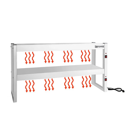 GGM Gastro Commercial Heated Gantry Infrared with Heat Lamps - 1500x300mm - 1.44kW - 2 Tier