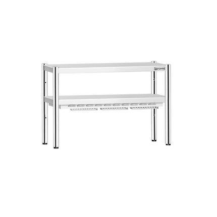 GGM Gastro Commercial Heated Gantry PREMIUM with 2 Ceramic Heaters - 1200x370mm - 1.05kW - 2 Tier - height-adjustable