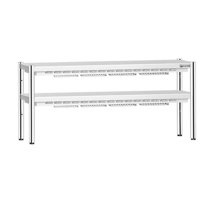 GGM Gastro Commercial Heated Gantry PREMIUM with 2 Ceramic Heaters - 1800x370mm - 2x 1.4kW - 2 Tier - height-adjustable