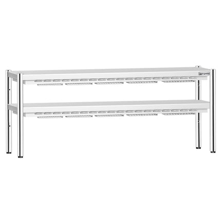 GGM Gastro Commercial Heated Gantry PREMIUM with 2 Ceramic Heaters - 2000x370mm - 2kW - 2 Tier - height-adjustable