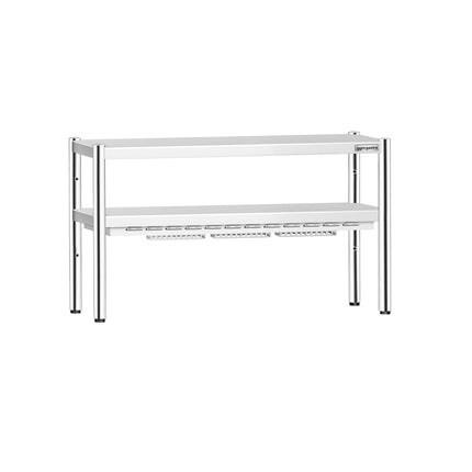 GGM Gastro Commercial Heated Gantry PREMIUM with Ceramic Heaters - 1400x370mm - 1.05kW - 2 Tier - height-adjustable