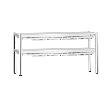 GGM Gastro Commercial Heated Gantry PREMIUM with Ceramic Heaters - 1600x370mm - 1.4kW - 2 Tier - height-adjustable