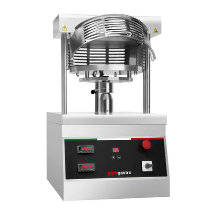 GGM Gastro Commercial Heated Pizza Dough Press - for Pizza Bases Ø330mm (33 cm) - Dough 130-250g - 3-Phase