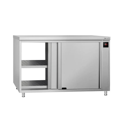 GGM Gastro Commercial Hot Cupboard ECO - 1200x600mm - with pass-through & sliding doors - Digital