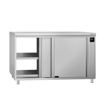 GGM Gastro Commercial Hot Cupboard ECO - 1400x600mm - with pass-through & sliding doors - Digital
