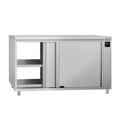 GGM Gastro Commercial Hot Cupboard ECO - 1600x600mm - with pass-through & sliding doors - digital