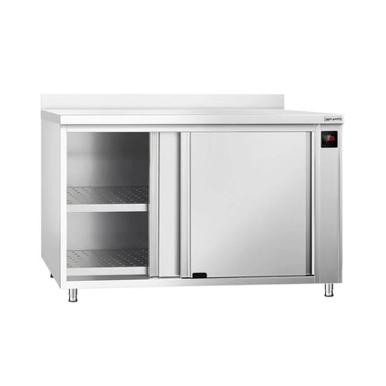GGM Gastro Commercial Hot Cupboard PREMIUM – 1200 × 700 mm – with Upstand & Sliding Doors – Digital
