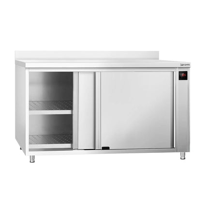 GGM Gastro Commercial Hot Cupboard PREMIUM – 1600 × 700 mm – with Upstand & Sliding Doors – Digital