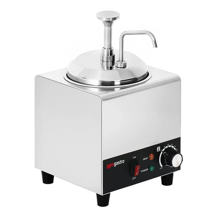 GGM Gastro Commercial Hot Sauce Dispenser with Pump - 600W - 2L - incl. insert
