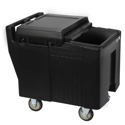 GGM Gastro Commercial Ice caddy / ice cart on wheels – 125 L Capacity - 4 Castors - Food-Grade Plastic