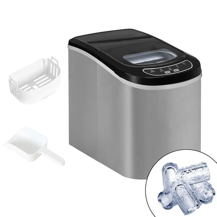 GGM Gastro Commercial Ice Machine - Bullet - 12 kg/24 h - Silver