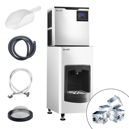 GGM Gastro Commercial Ice Machine - Cube - 160 kg/24 h - mit Eiswüfelspender