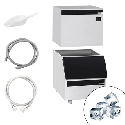 GGM Gastro Commercial Ice Machine - Cube - 450 kg/24 h - incl. storage container